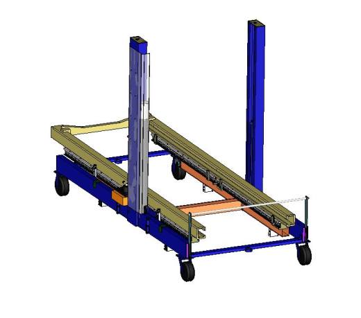 液压升降机 车厢升降机构3D数模图纸 Solidworks设计 附IGS格式缩略图